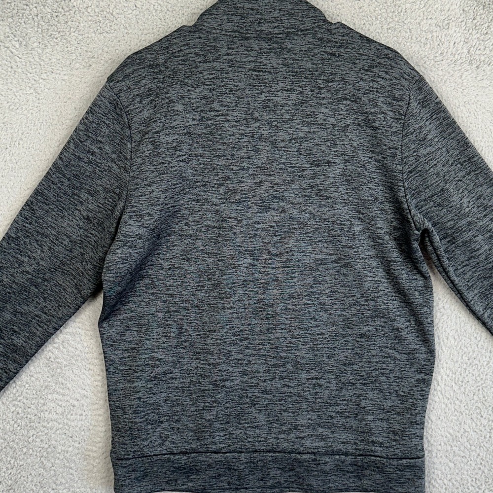 Under Armour Sweatshirt Mens Medium Grey Quarter Zip Pullover Heather Loose Fit - Picture 3 of 8